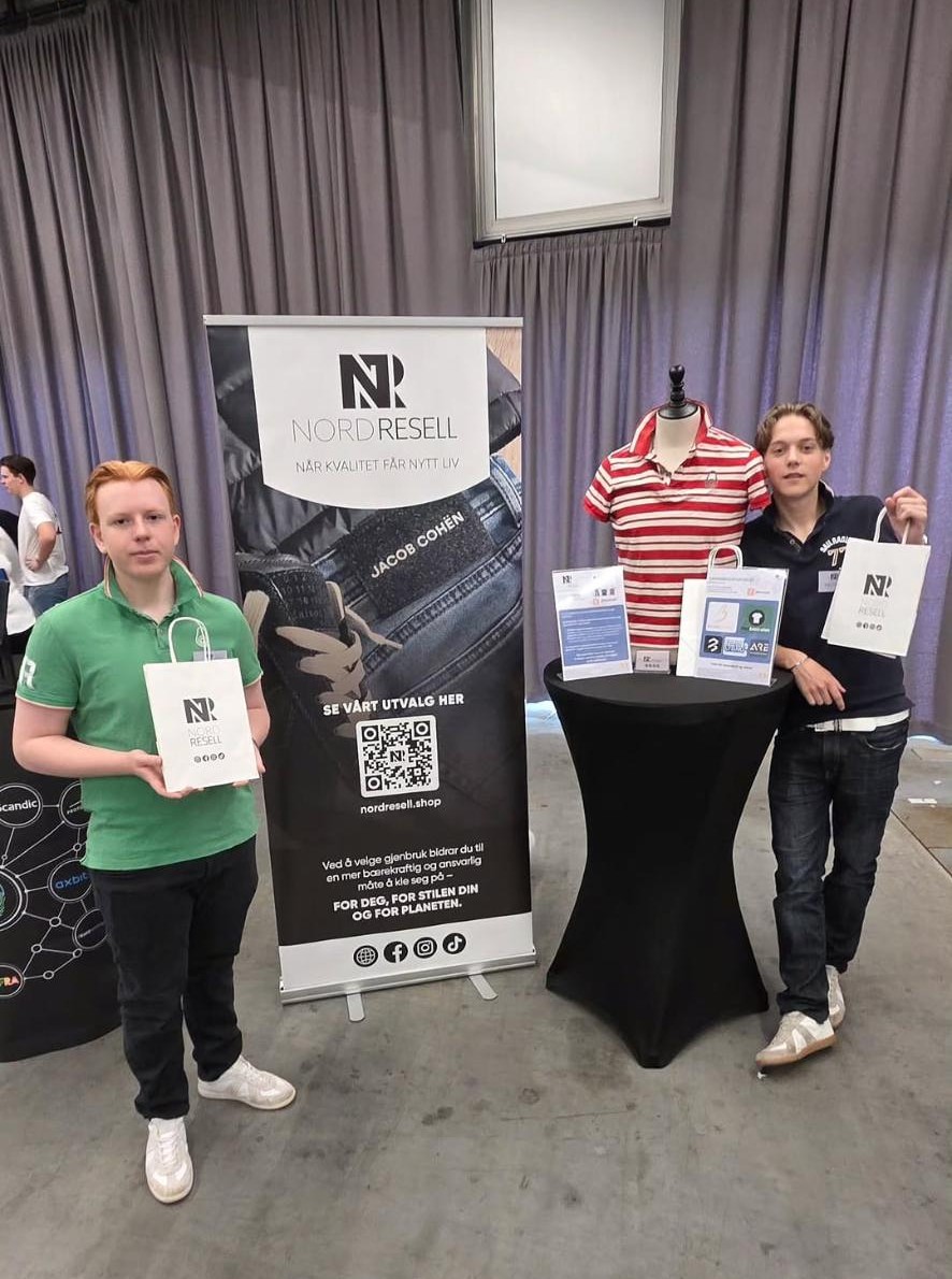 NordResell UB på standen sin under NM for ungdomsbedrifter 2026.
